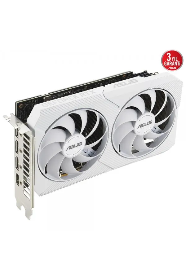 ASUS DUAL-RTX3060-O8G-WHITE 8GB GDDR6 HDMI DP 128BIT