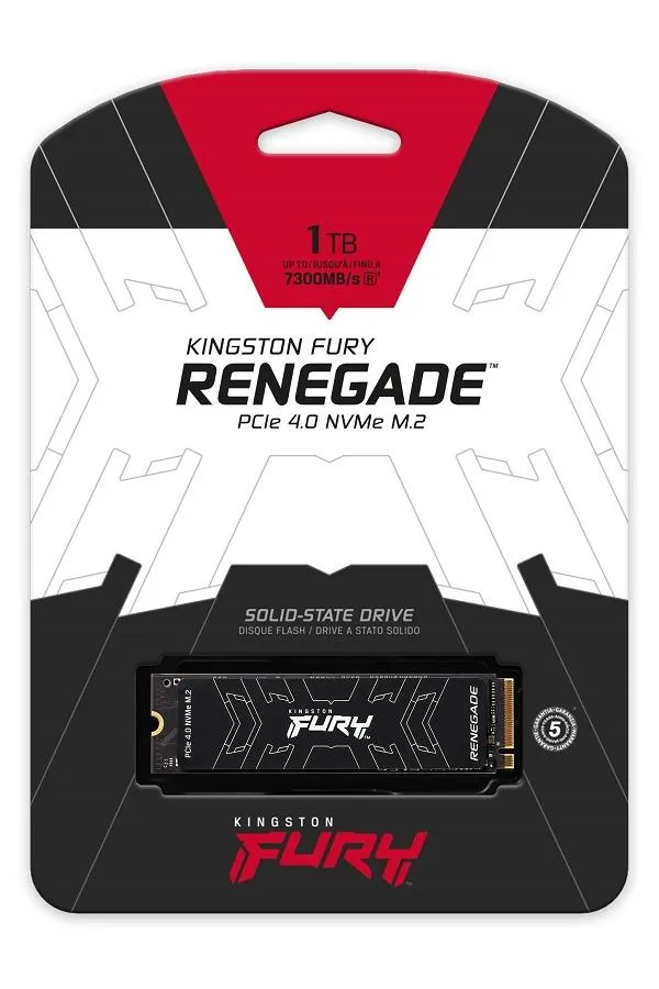 1TB KINGSTON FURY Renegade M.2 NVMe PCIe 4.0 SFYRS/1000G 6000/7300MB/s