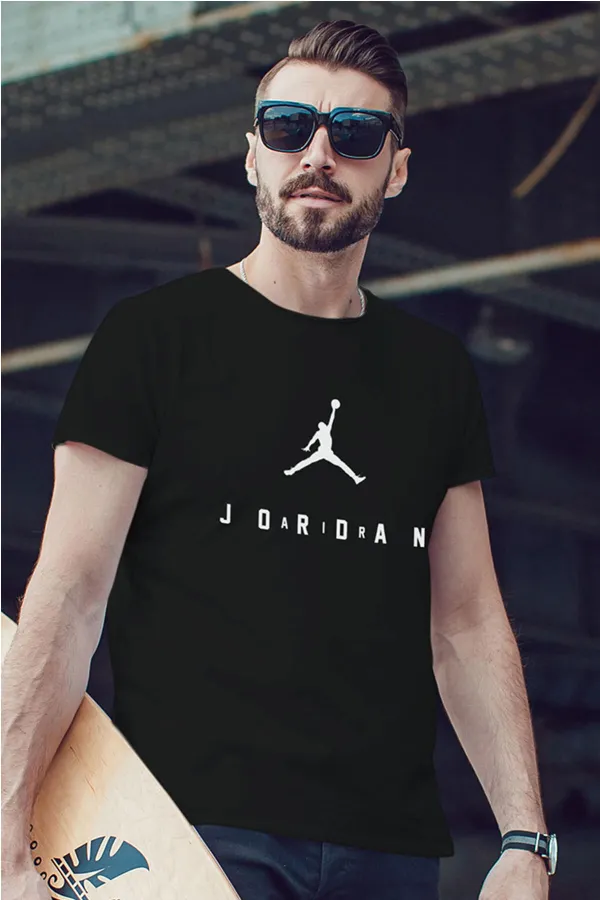 Air Jordan 10 Siyah NBA Erkek Tshirt - Tişört